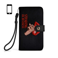 Standing On Business - Personalized Custom Phone Leather Wallet - BUSINESS01PW