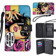 There's Nothing Basic About Me - Personalized Custom Phone Leather Wallet - DB35PW