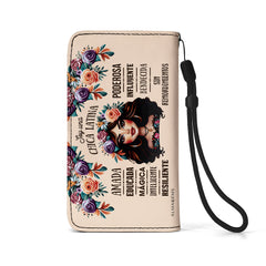 Soy Una Chica Latina - Personalized Custom Phone Leather Wallet - HG02PW