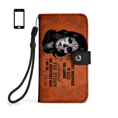 I Am The Storm - Personalized Custom Phone Leather Wallet - HG22PW