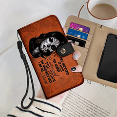 I Am The Storm - Personalized Custom Phone Leather Wallet - HG22PW