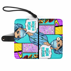 I'm A Mom And A Nurse - Personalized Custom Phone Leather Wallet - MM01PW