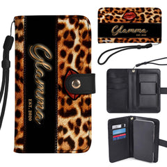 Glamma - Personalized Custom Phone Leather Wallet - MM09PW