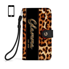 Glamma - Personalized Custom Phone Leather Wallet - MM09PW