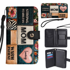 MOM - Personalized Custom Phone Leather Wallet - MM13PW