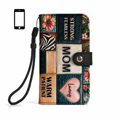 MOM - Personalized Custom Phone Leather Wallet - MM13PW