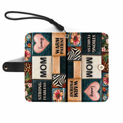 MOM - Personalized Custom Phone Leather Wallet - MM13PW